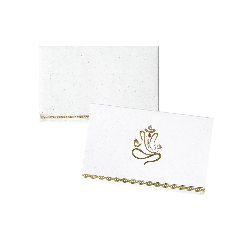 Shwetha Ganesha Inaugural Personal Wedding Invitation Card-KNK1908