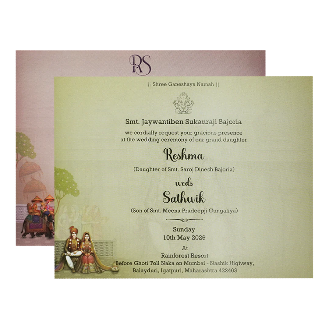 Silver Bride Groom Padded Wedding Card-KSI64150 - Image 5