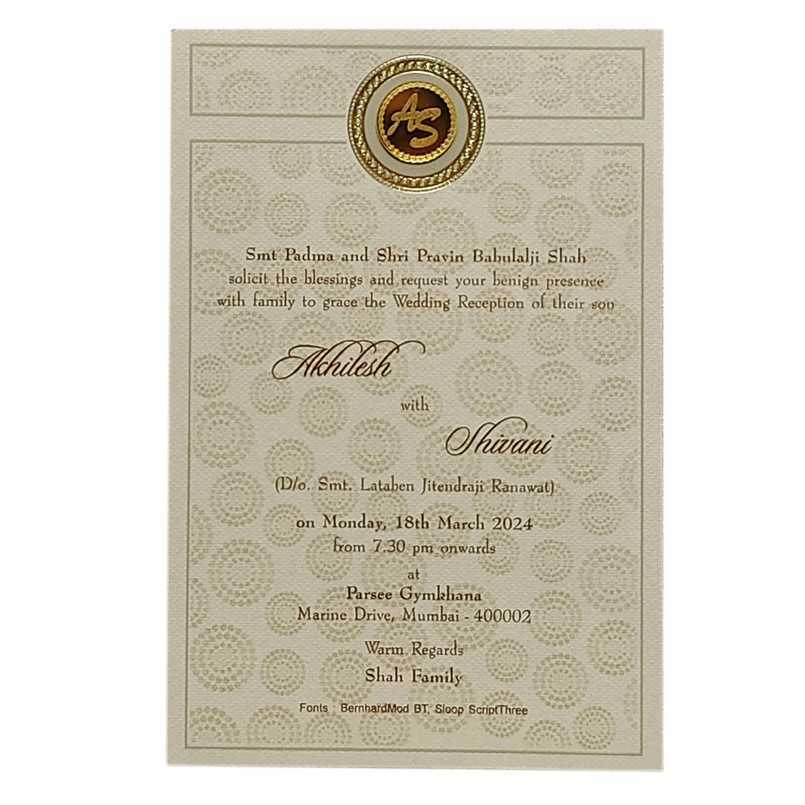 Smoke Grey Single Sheet Invitation-KRCS6362 - Image 2