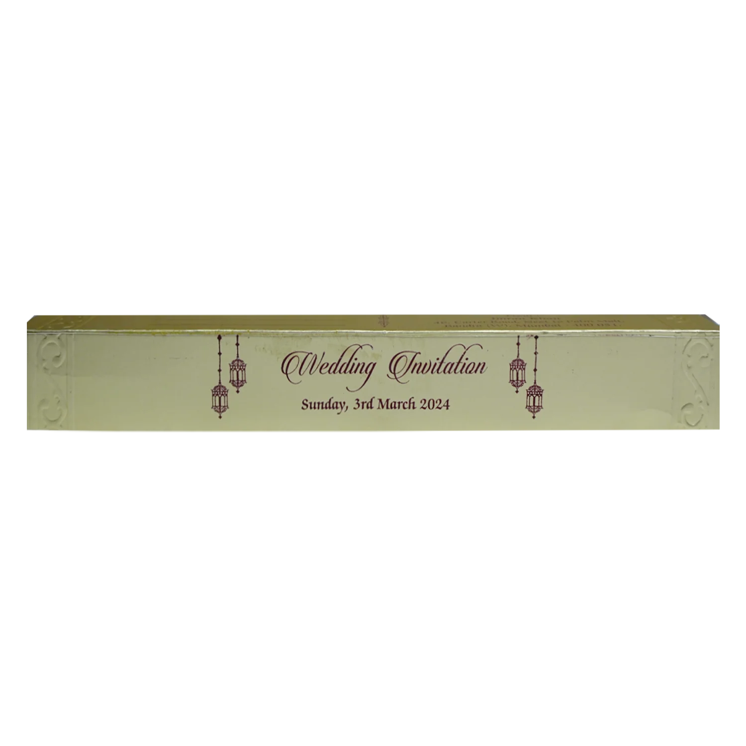 Sparky Dull White Scroll Card-KJTS0049 - Image 4