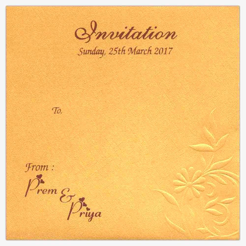 Unique Door Type maroon Shading Personal Wedding Card - KNK3817 - Small (Personal Card) - Image 4