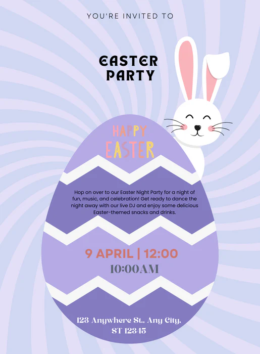 Vibrant Gathering Easter Invitation-AAEAS004 - Image 2