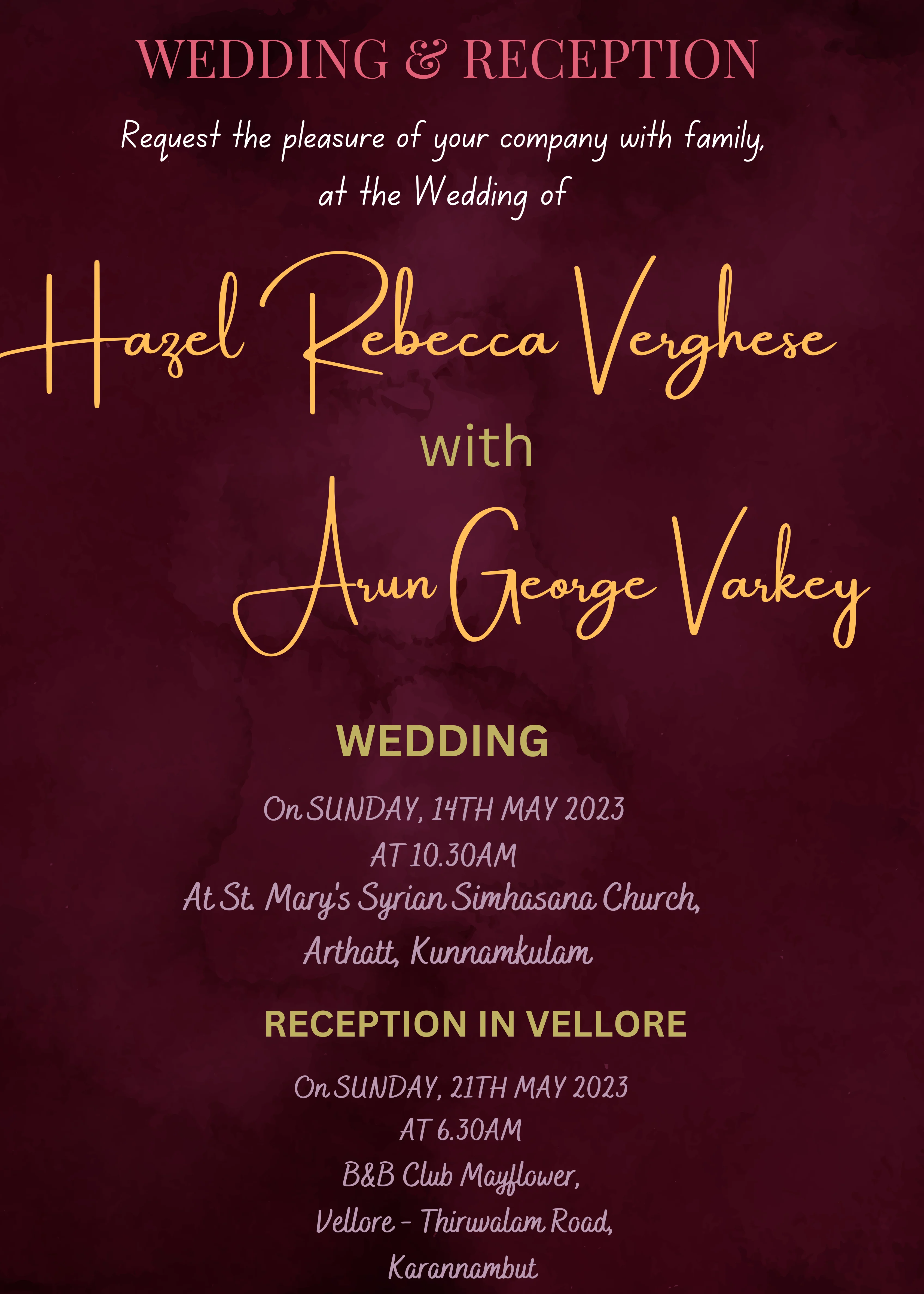 Wedding Invitation Navy Flower Watercolor-EINK0015