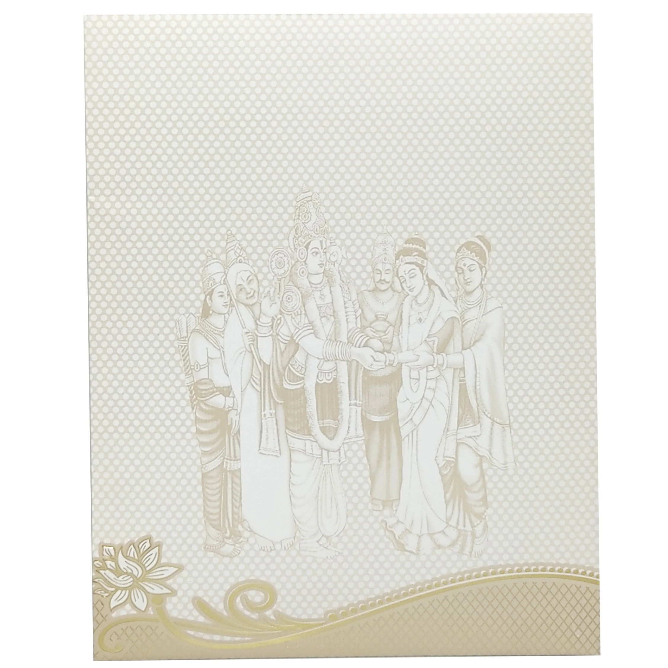White Balaji Padmavathi Invitation Card-KNJS2057 - Image 4