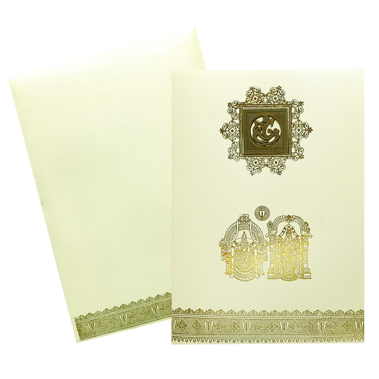 White Balaji Padmavathi Wedding Card-KNKTW022 - Image 2
