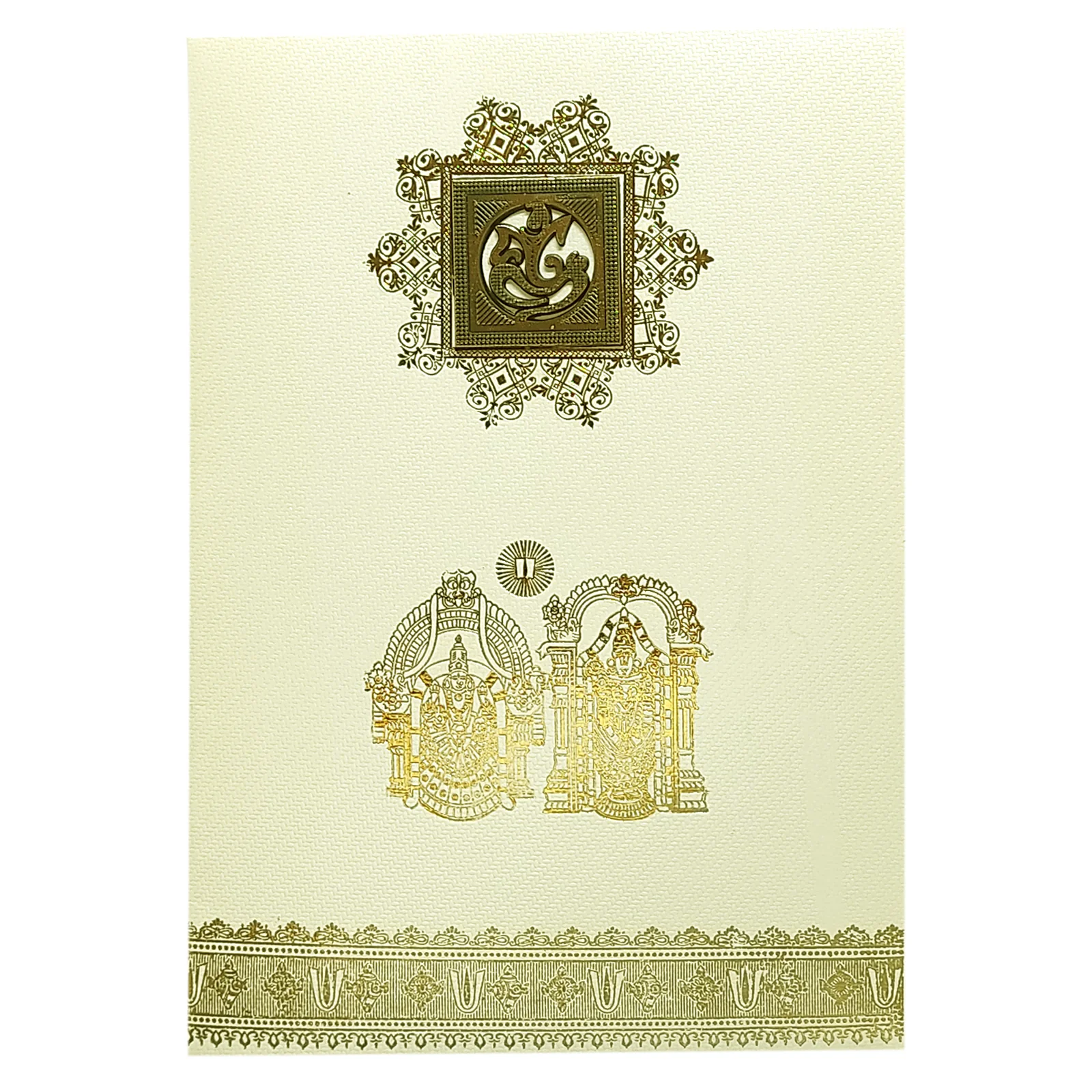 White Balaji Padmavathi Wedding Card-KNKTW022 - Image 3