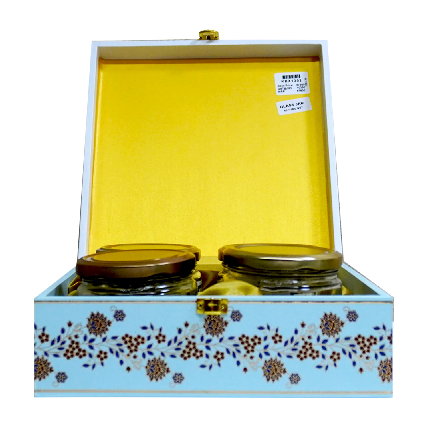 White Crane Peacock Box Invitation-KBX1302