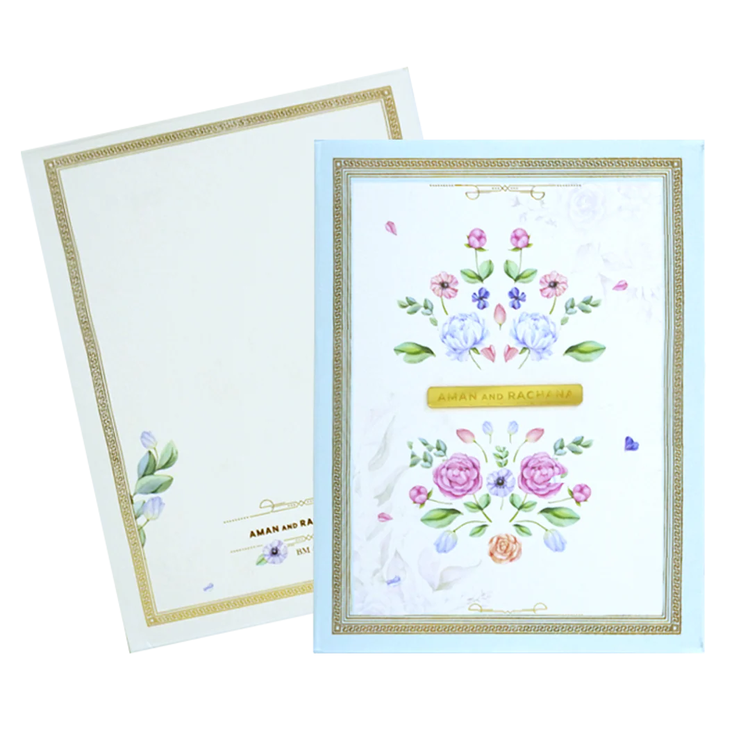 White Elegant Padded Card-KBM04620 - Image 2