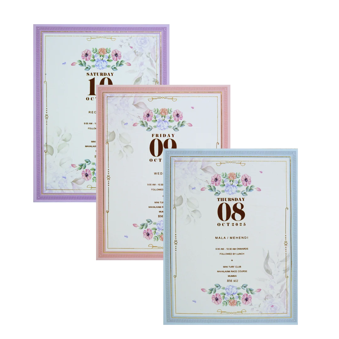 White Elegant Padded Card-KBM04620 - Image 5