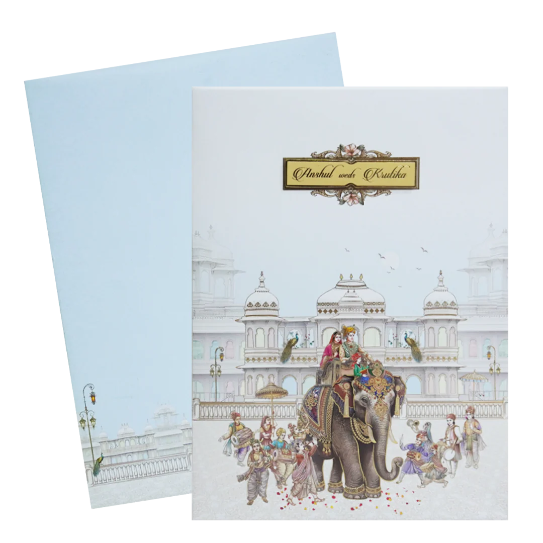 White Elephant Palace Padded Invitation-KAC05400 - Image 2