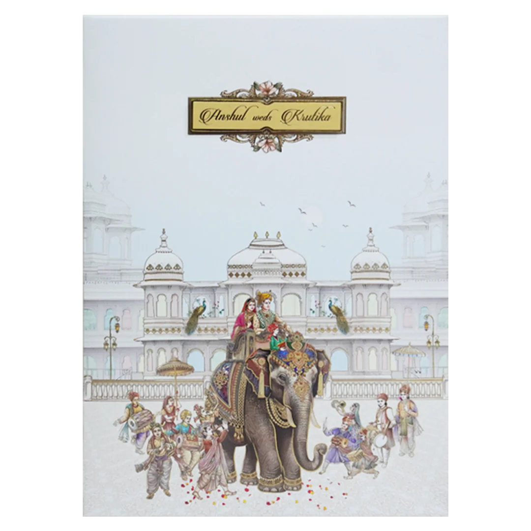White Elephant Palace Padded Invitation-KAC05400 - Image 3