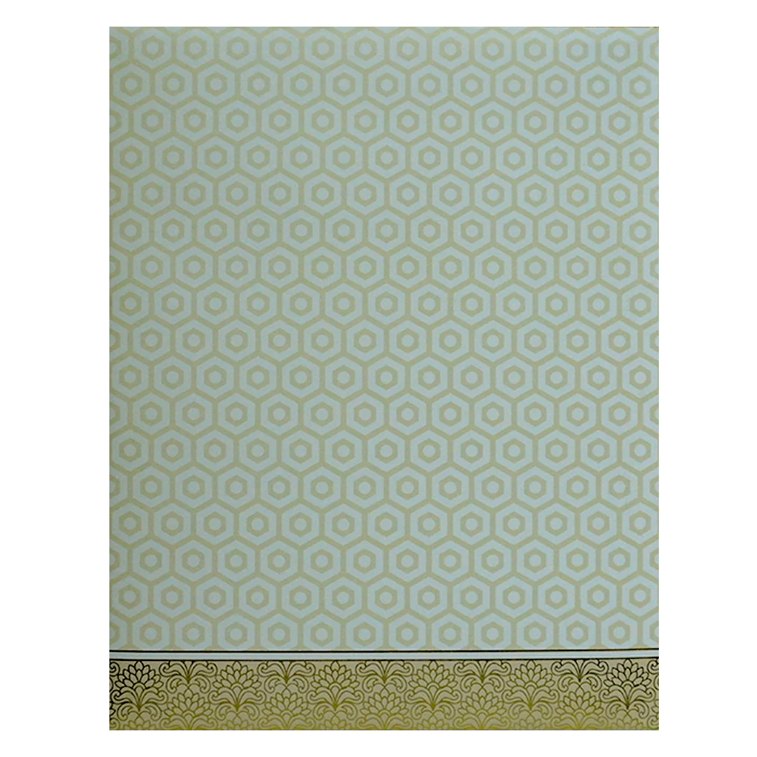 White Floral Nameplate Wedding Card-KNJP1202 - Image 4