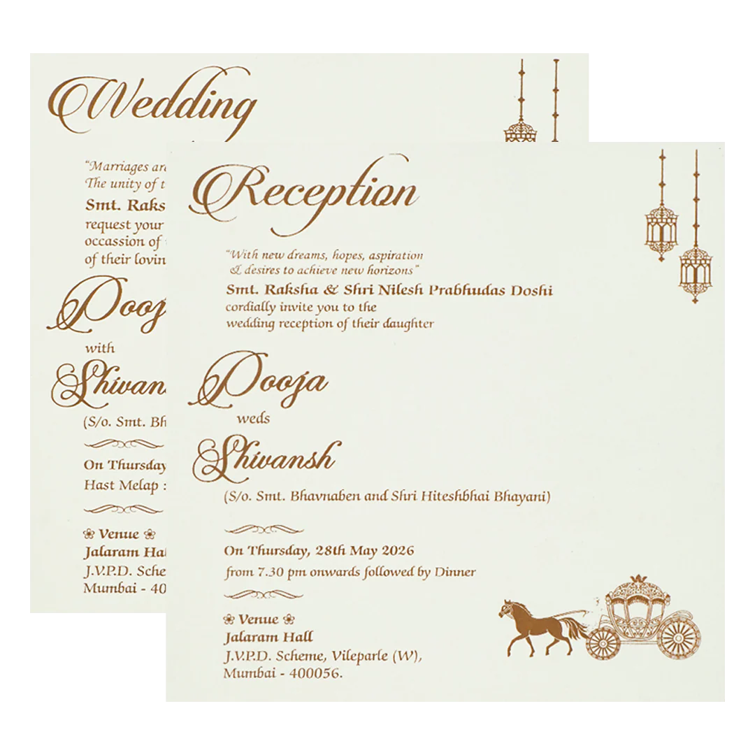 White Ganesha Palace Padded Wedding Card-KRE27550 - Image 5