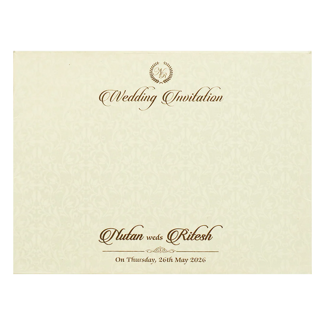 White Palace Elephant Wedding Card - KRE28620 - Image 4