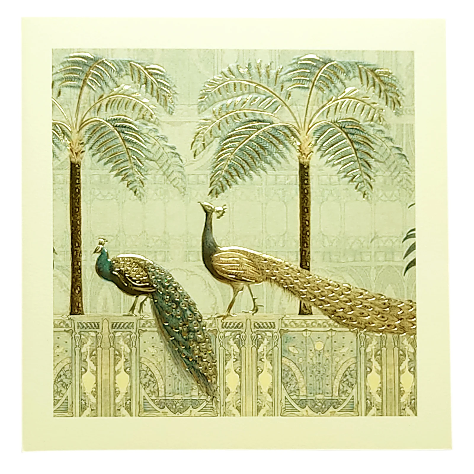 White Peacock Invitation Card-KRC29340 - Image 3