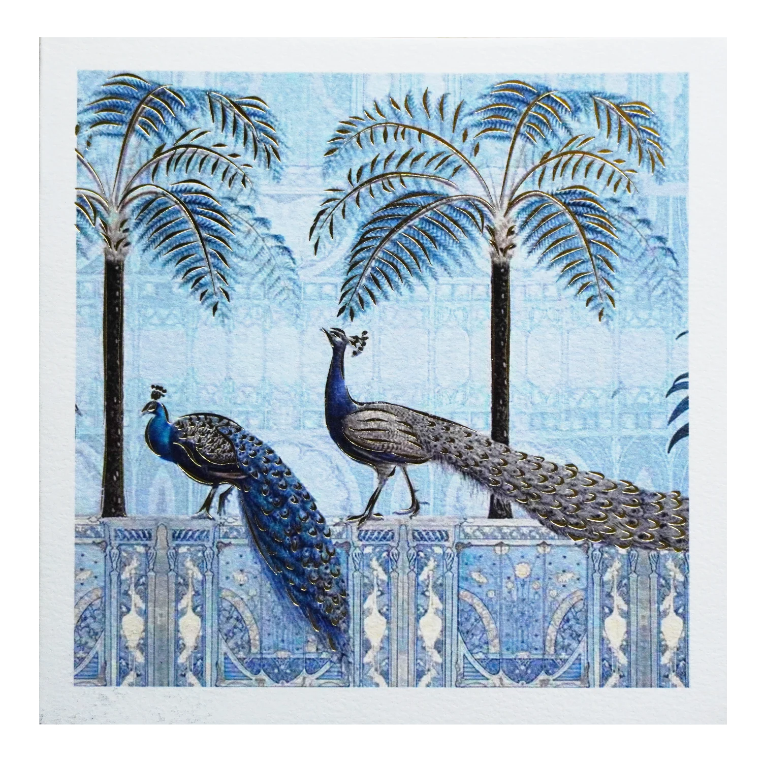 White Peacock Theme Invitation-KRC30200 - Image 3