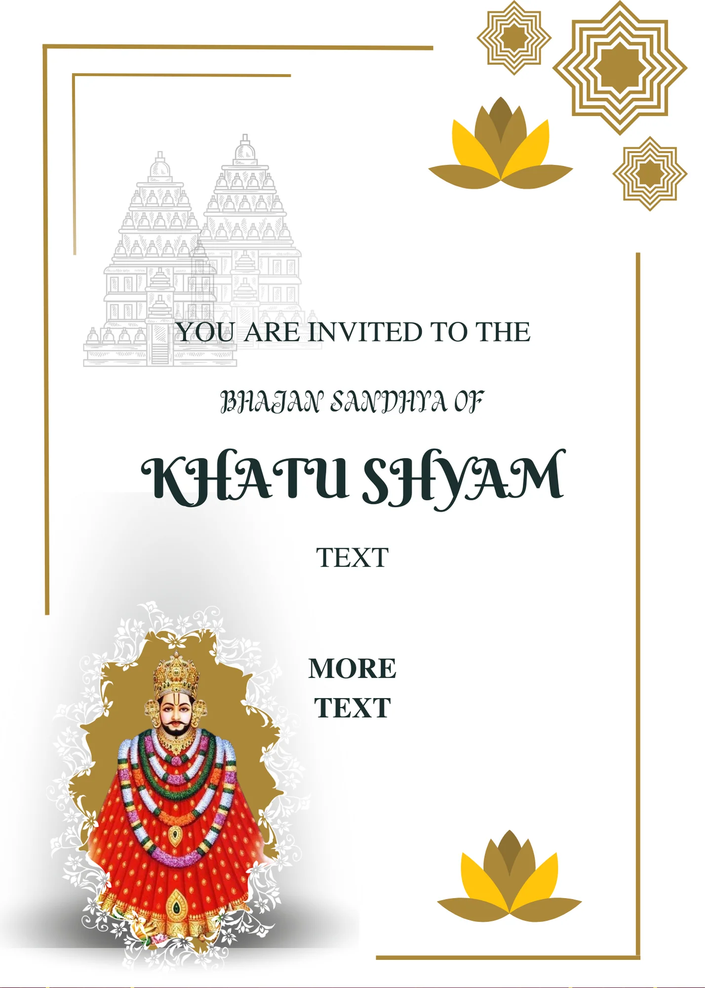 White Azure Khatu Shyam Invitation-AAKSI002