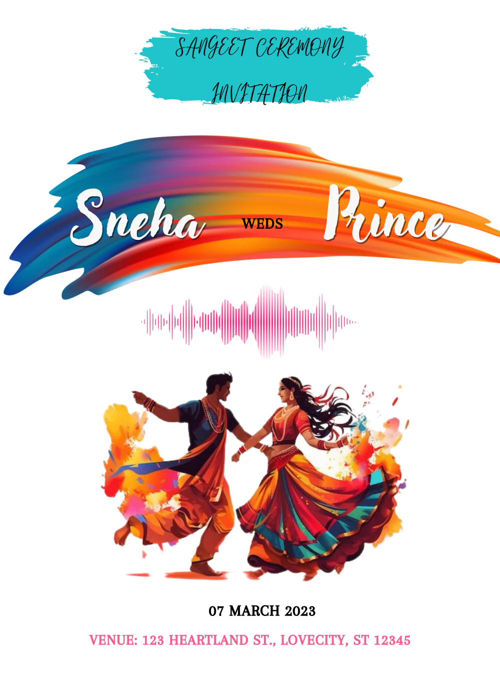 White Dances Sangeet Invitation-AASAN006