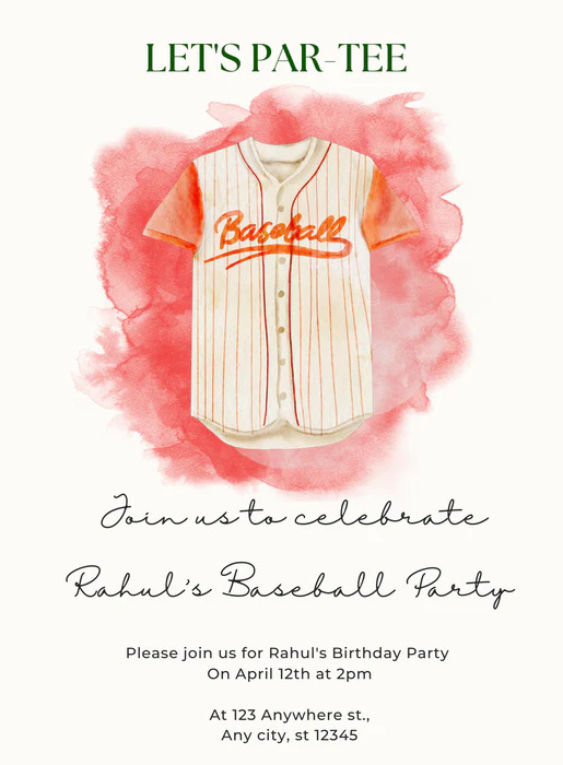 White Jersey baseball Invitation-AABAS012 - Image 2