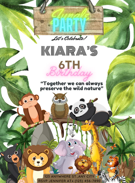White Jungle Animals-AAANI011 - Image 2