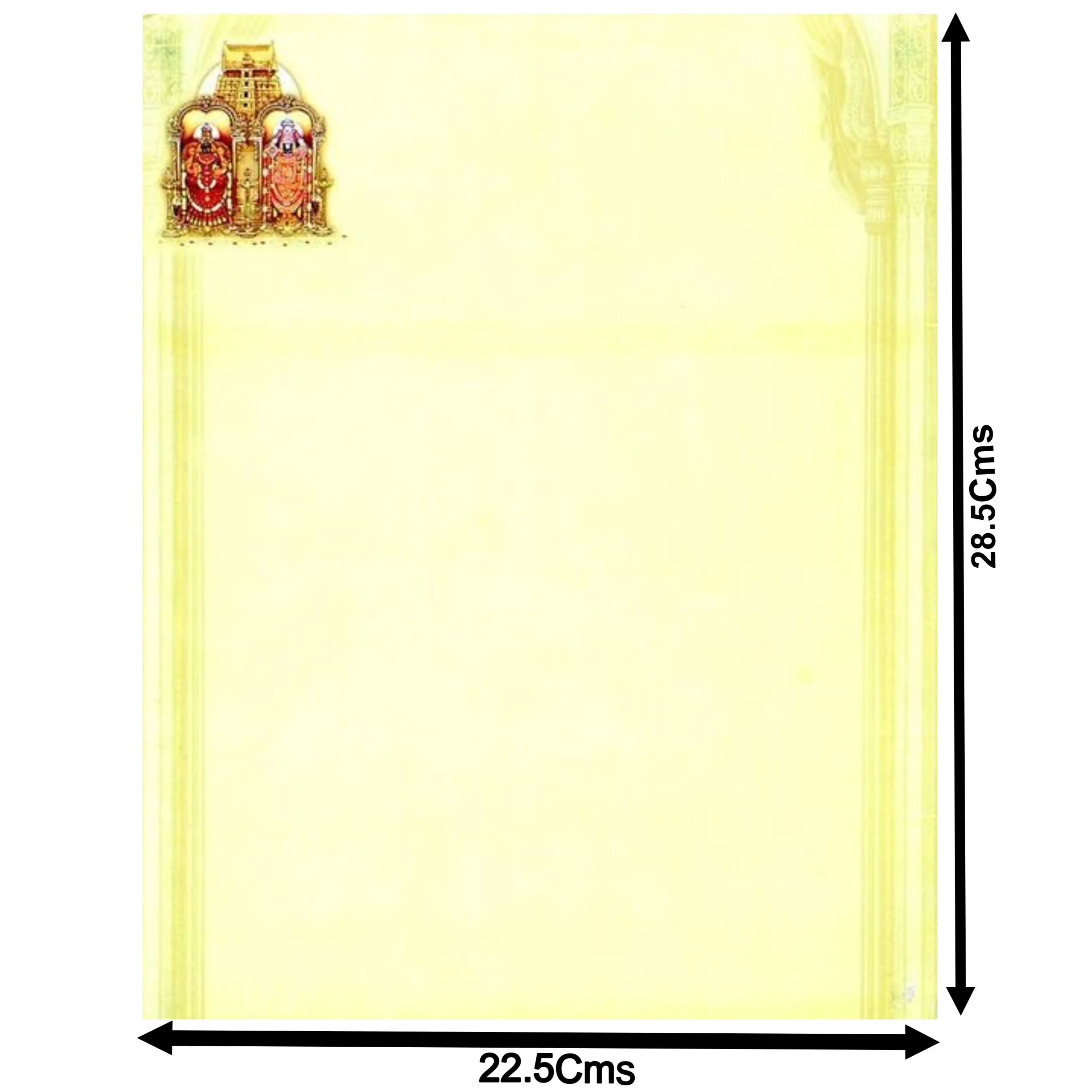 Yellow Balaji Ganesha Wedding Card-KNK3111 - Image 4