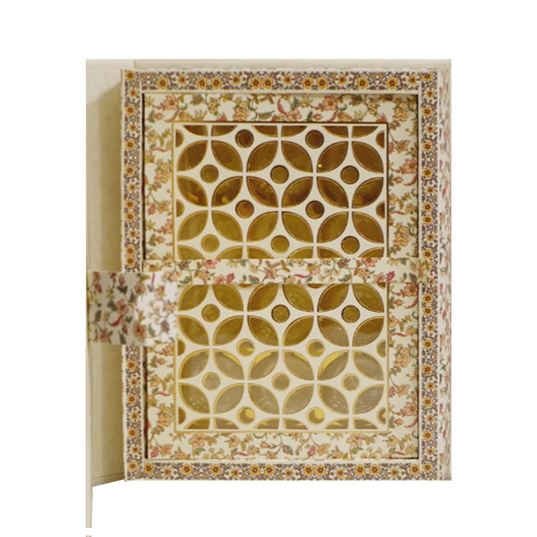 Yellow Persian Floral Royal Wedding Box-KAC05890 - Image 5